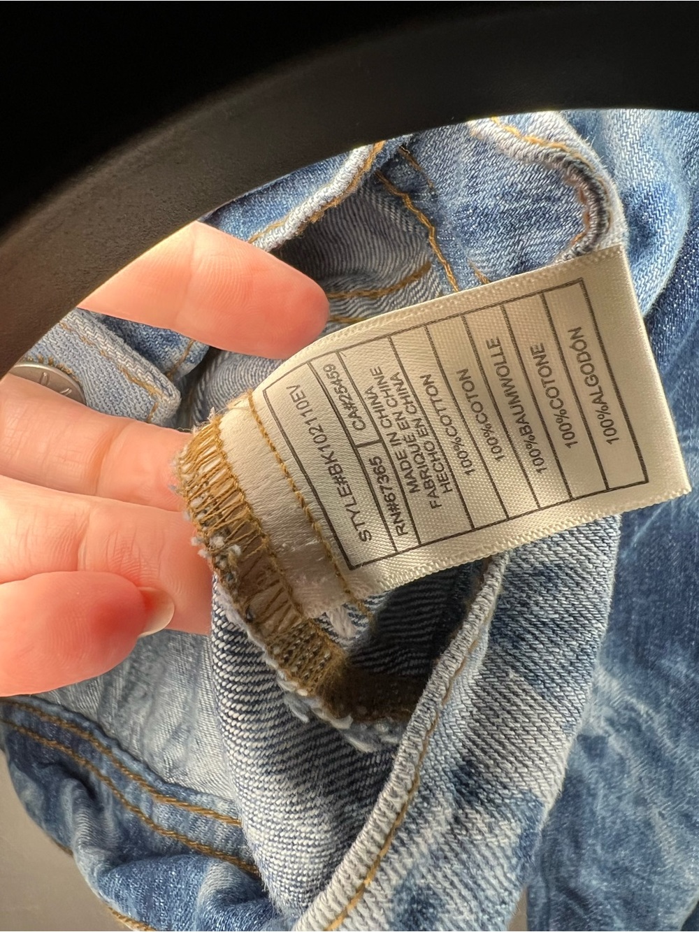 Y2K Acid Wash Denim Fringe Jacket XS | Cropped Western Grunge Boho Festival - Picture 6 of 8
